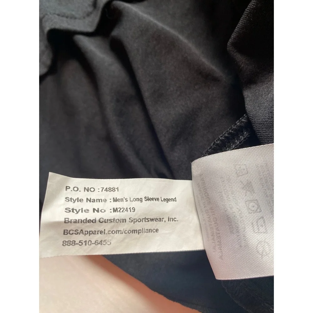 Nike Purdue Boilermakers Dri-FIT Long Sleeve Legend Tee Mens Large Black M22419